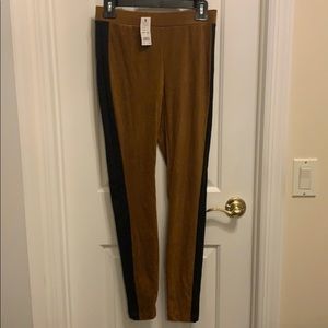 Suede leggings
